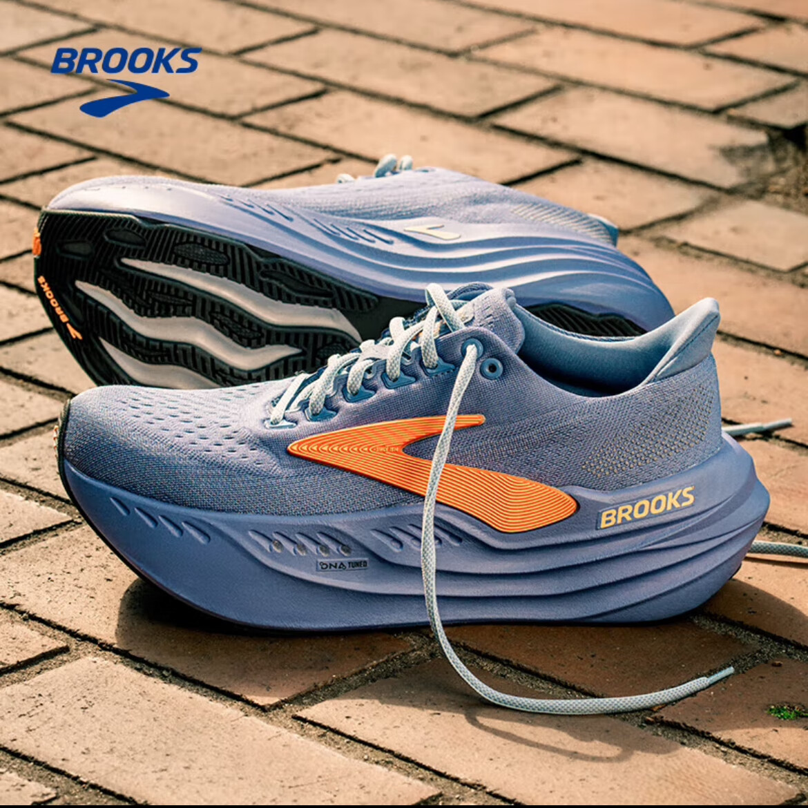 Brooks布鲁克斯Glycerin 超级甘油max一代跑步鞋男女减震鞋马拉松运动鞋 极光黑 40.5