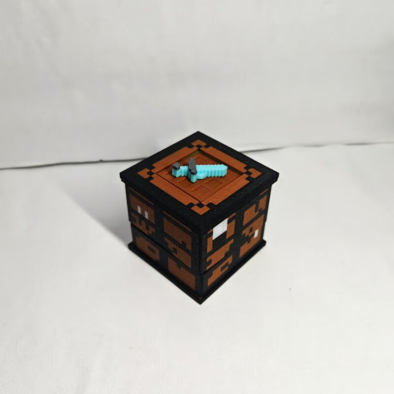 我的世界大电影周边可翻页工作台可动组装3D打印黑科技玩具 工作台(组装好) 工作台