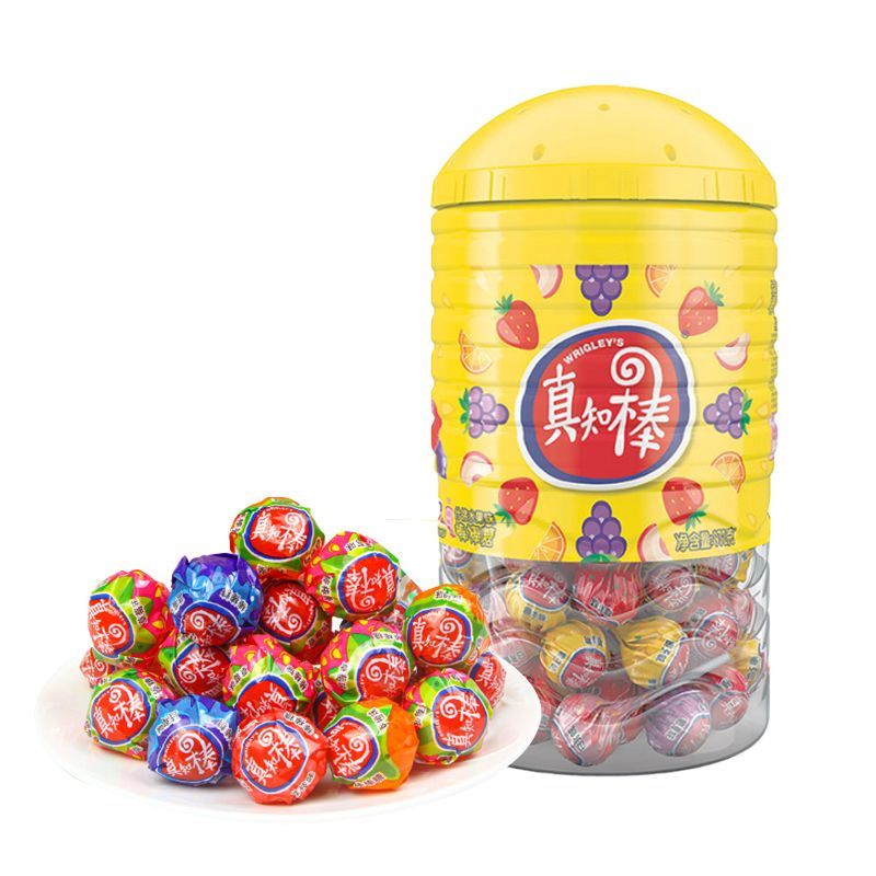 真知棒11月棒棒糖108支桶整箱网红儿童糖果结婚喜糖花 4桶