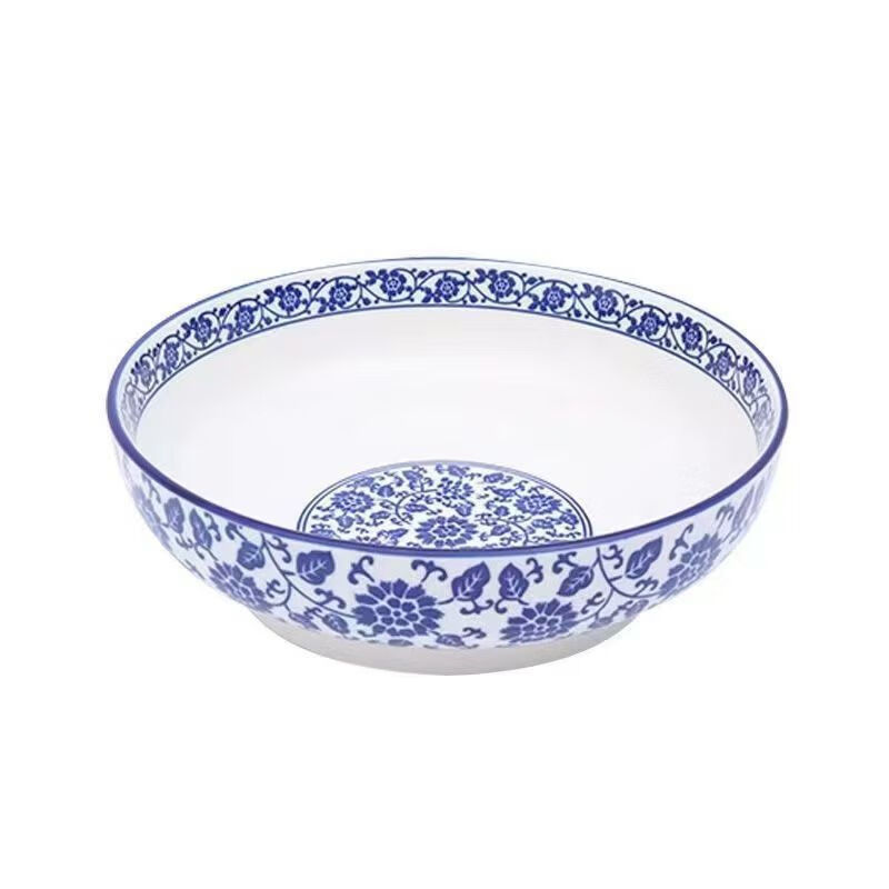 简漾家用9英寸陶瓷青花瓷汤碗面碗大号家用毛血旺碗酸菜鱼汤盆食品级 青花瓷大汤碗 9英寸大汤碗1只装