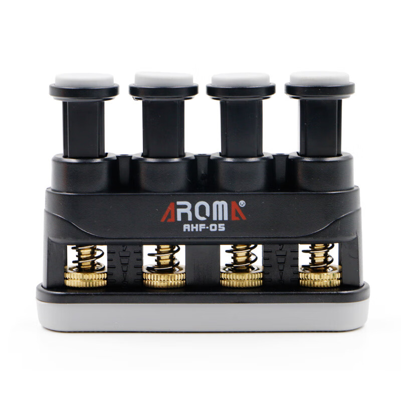 阿諾瑪（AROMA）簡約AHF-05可調(diào)節(jié)指力器吉他鋼琴手指訓(xùn)練器古箏練指器握力器 黑色