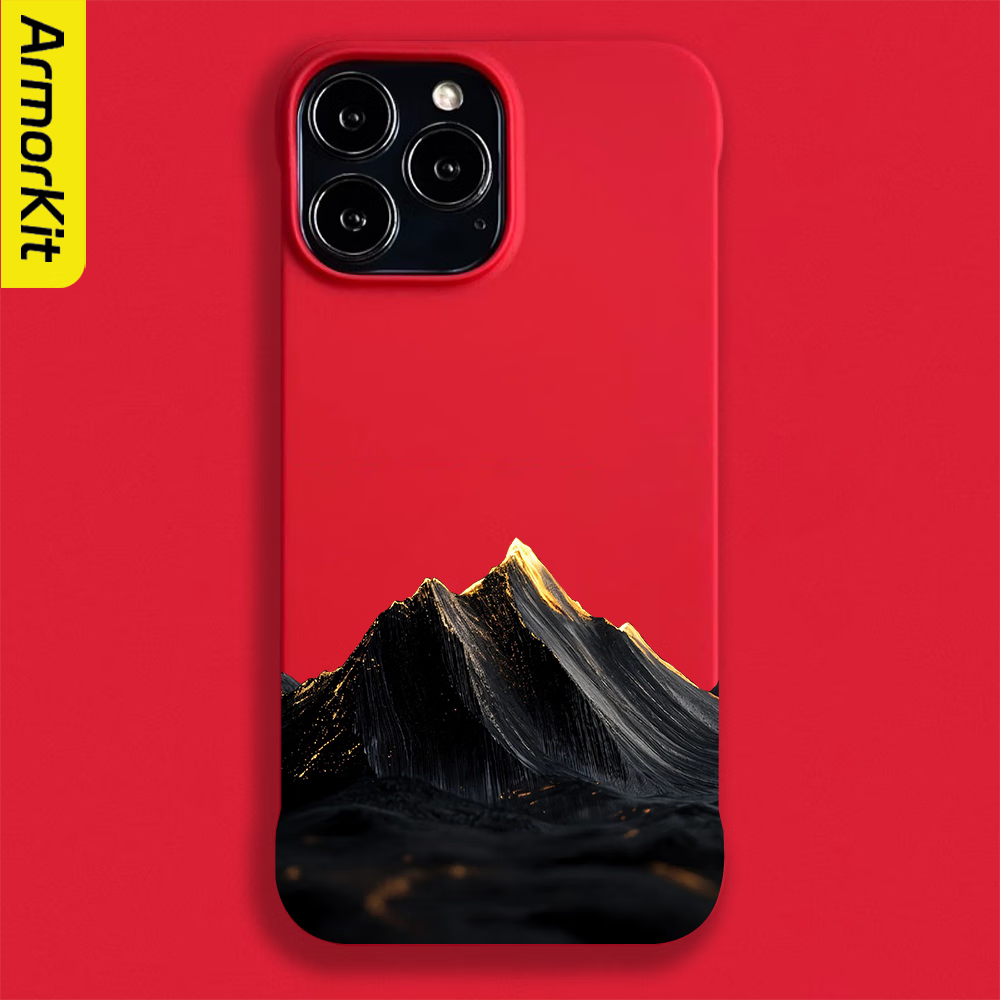 ARMORKIT适用苹果17ProMax手机壳15ProMax散热快iPhone16/16promax/14/13/12保护套防摔硬壳高级金山水轻薄 【朱砂红】黑金山水A0587 苹果 17 ProMax