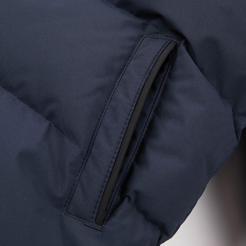 哈吉斯(HAZZYS)童装男女童羽绒服冬新可拆卸一衣两穿三防加厚外套 藏蓝 145