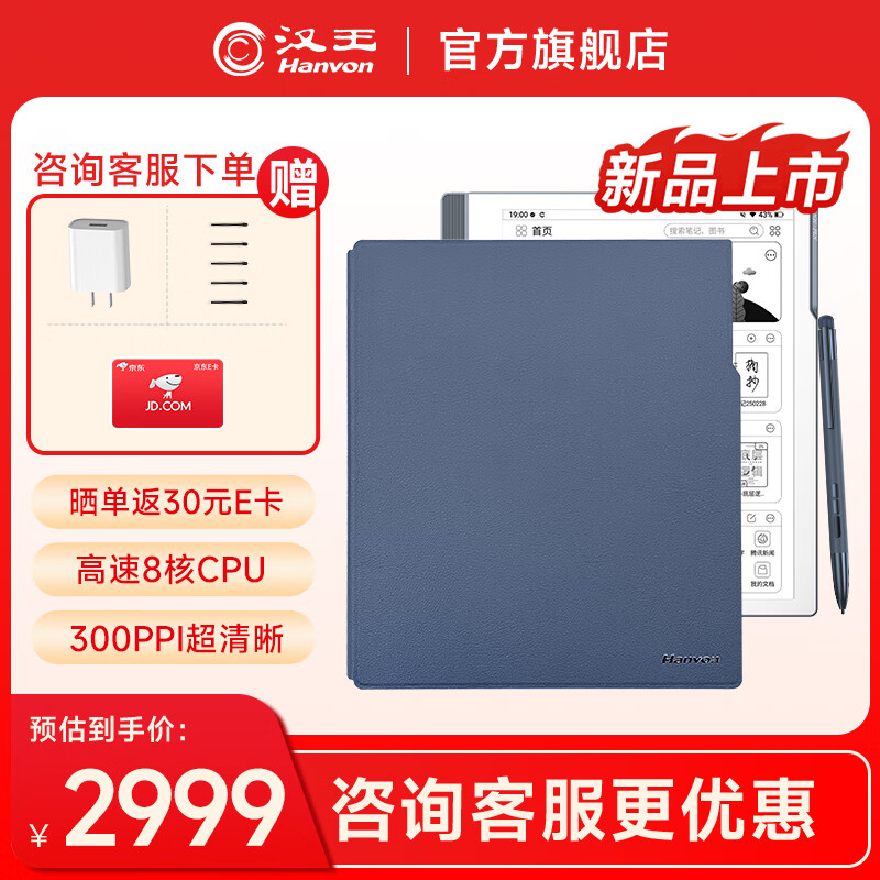 漢王手寫電紙本N10Pro二代10.3英寸300PPI電子書閱讀器墨水屏電紙書電子筆記本智能辦公本平板電腦 N10Pro二代+灰色保護(hù)套