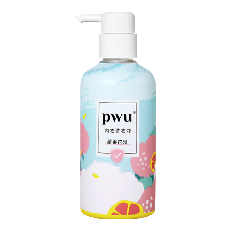 樸物大美PWU內(nèi)衣洗衣液女士專用液內(nèi)褲洗液劑抑菌去血漬去黃清專用內(nèi)褲 繽果花園 300mlx1瓶【贈(zèng)90mlx2瓶】