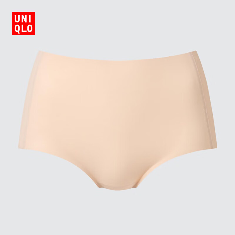 优衣库女装AIRism无痕短裤/空气衣高腰三角内裤26春夏新款482670 31 米色 XL