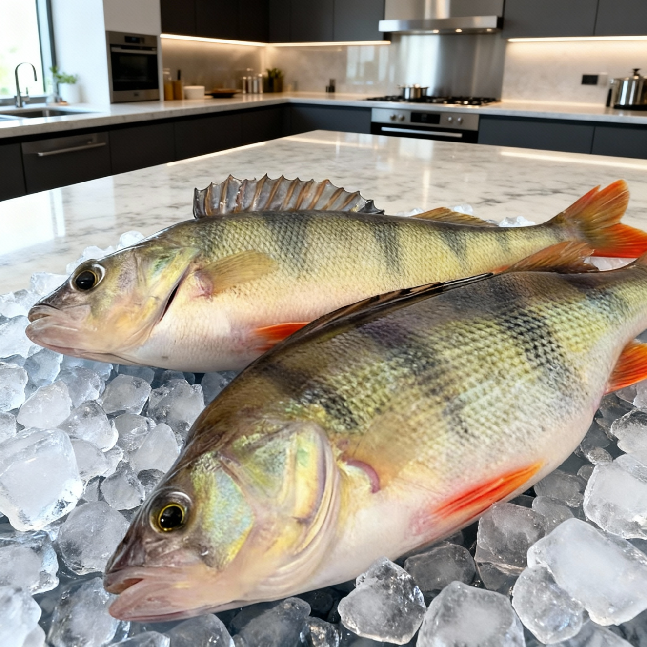 昆仑纪新疆天山无抗五道黑淡水鲈鱼整条装新疆鱼新鲜冷冻冷水鱼新年送礼 天山五道黑500g×4条（两去处理去鳞去内脏）