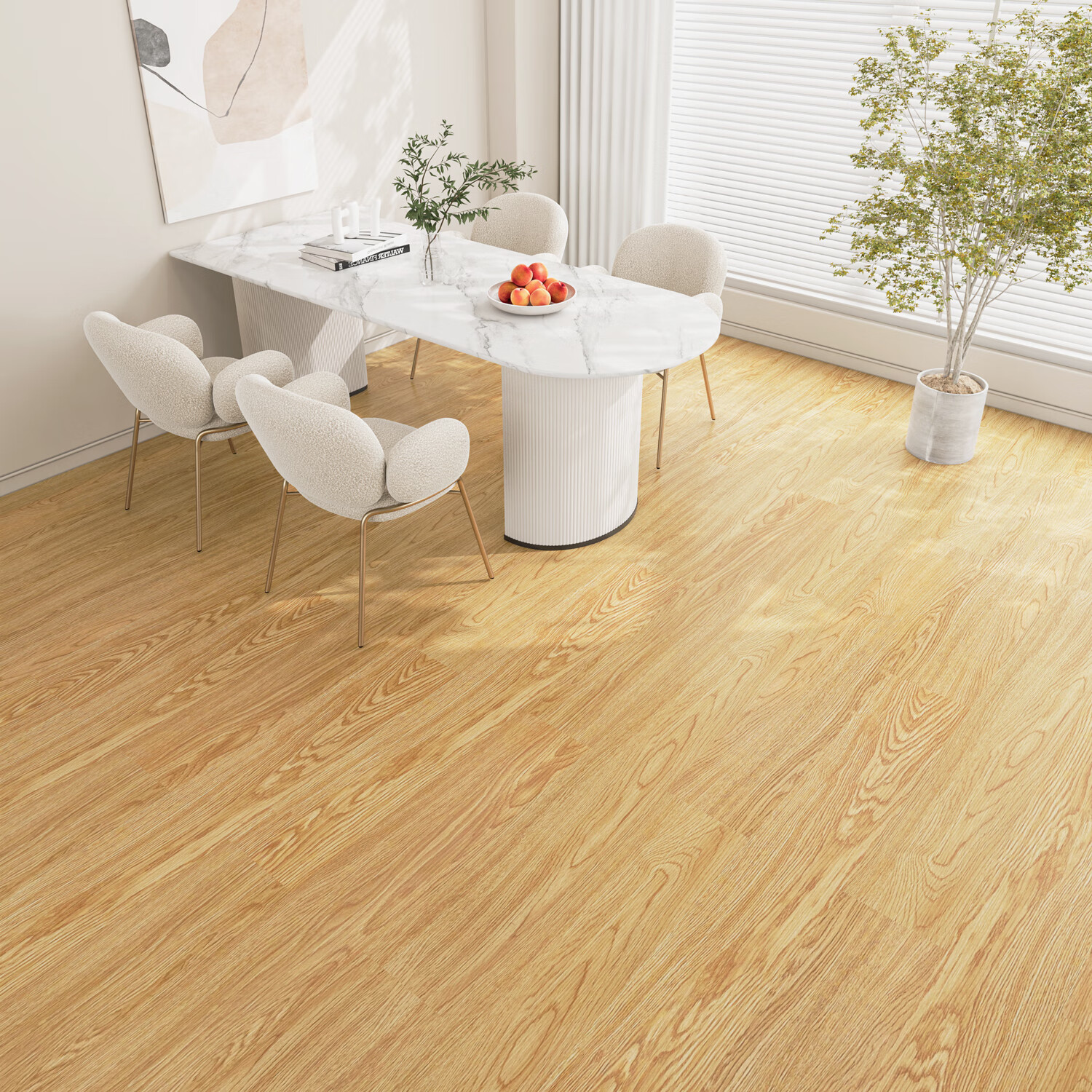 荣彩包安装spc石塑地板e0环保家用卡扣式翻新改造锁扣地板防水耐磨