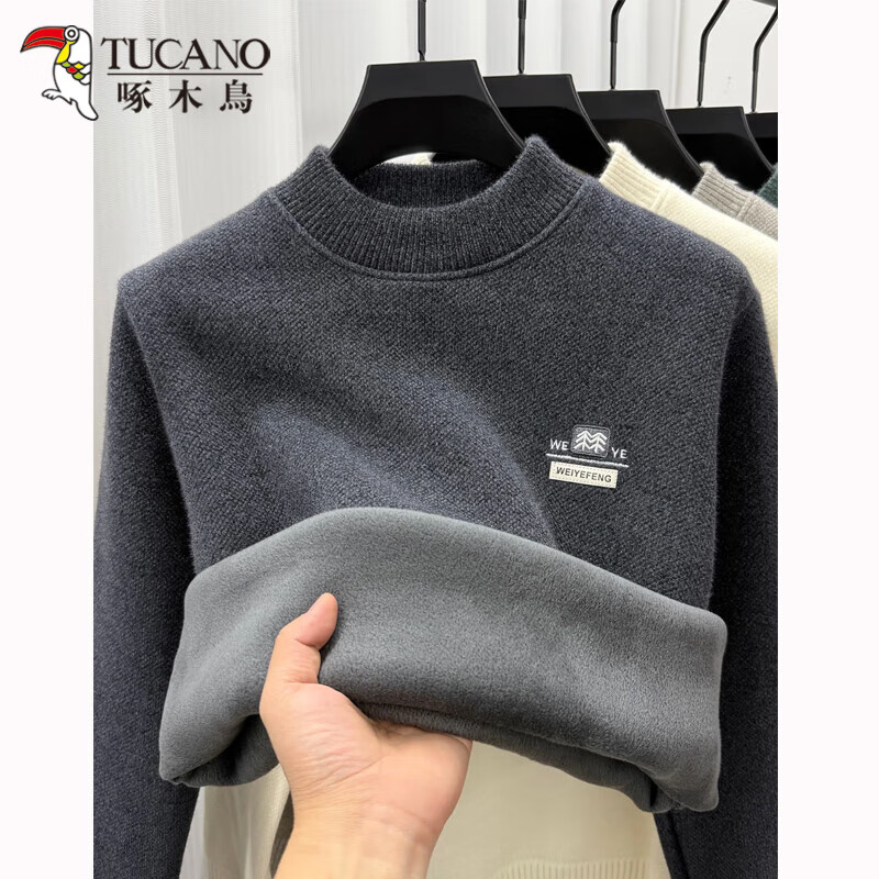 ���ڲ�������ľ�񶬼�ѩ���ë����ʿ�¿���޼Ӻ����챣ů����һ������֯����� 10301/7253���ɫ �����ޱ�ů�� M ��������95-120�� 82.8Ԫ