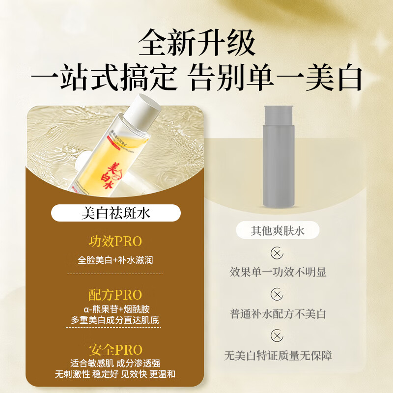 奢艳美白水300ml 柔肤水爽肤水美白祛斑补水保湿提亮肤色生日礼物  【美白淡斑】紧致美白水1瓶 300ml