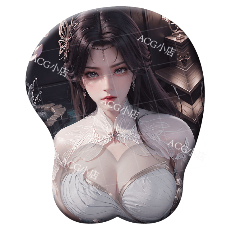 澳颜莱3D硅胶胸立体护腕鼠标垫二次元动漫禁欲系定制 云曦00_世界 210x260mm