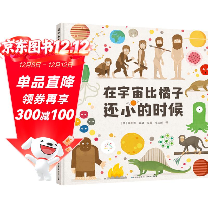 在宇宙比橘子还小的时候 儿童绘本3-6岁了解宇宙和生命的来龙去脉幼儿园中大班绘本课外阅读书籍