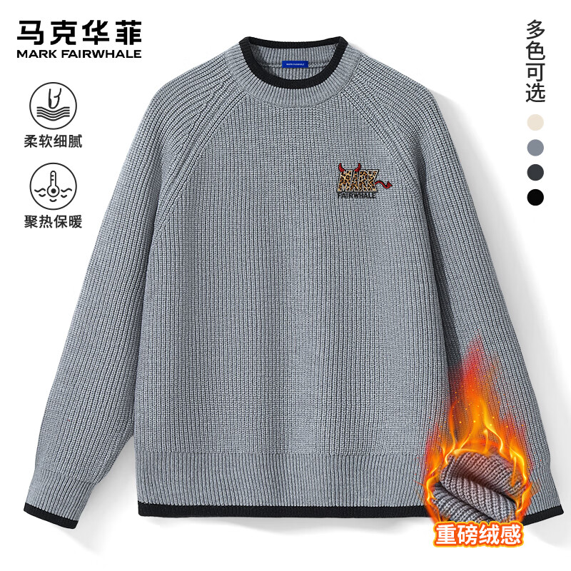 ���˻��ƣ�MARK FAIRWHALE��2025�¿�ײ��Բ��ë�����ﶬ�������ʱ�ů���ݲ�ӷ�׳����ٴ����� ��ײɫ�졿-ǳ��#JMK����С��ħ XL 109.9Ԫ