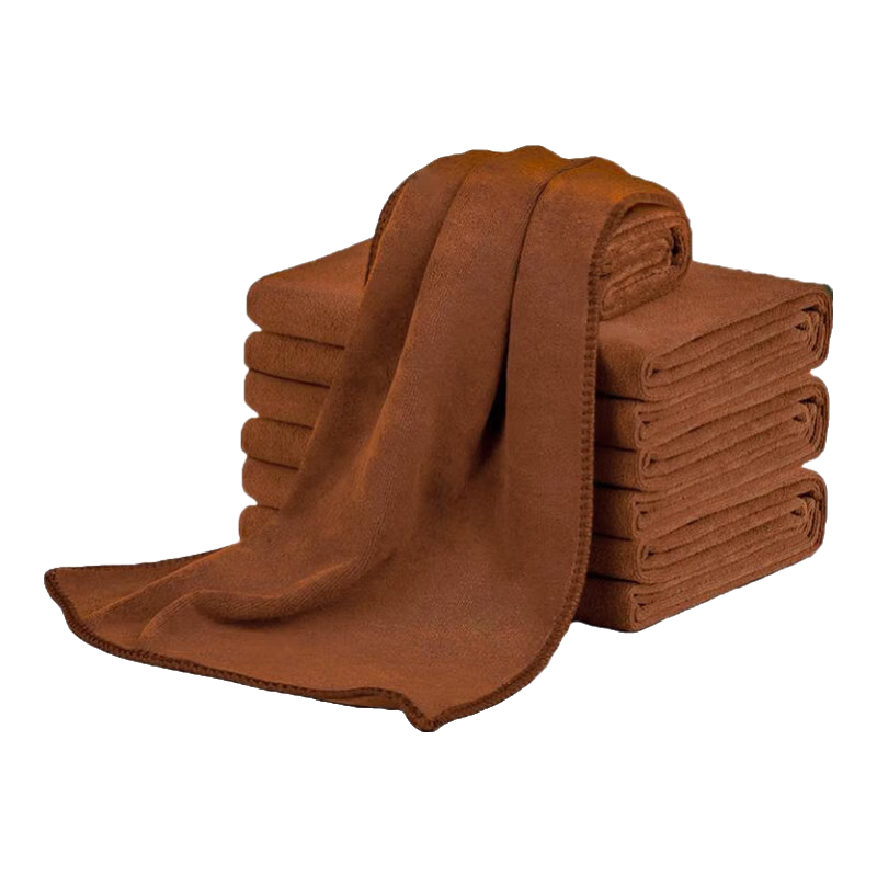 天氣不錯極無痕洗車毛巾擦車布專用巾吸水巾60*180土黃色 一條裝車家兩用