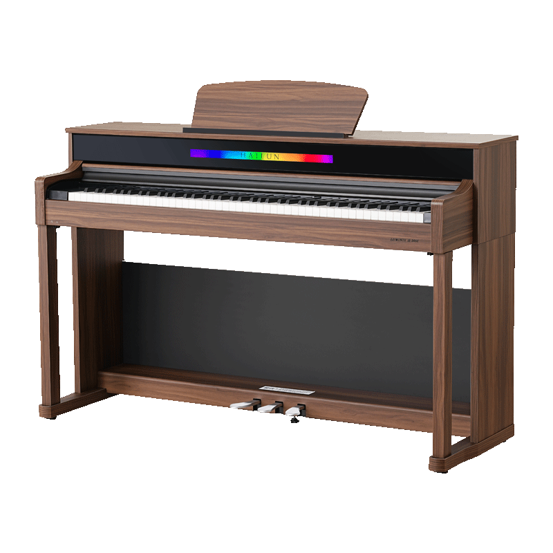 海伦电钢琴逐级重锤88键原声钢琴音色家用智能立式 臻曜H305i胡桃木