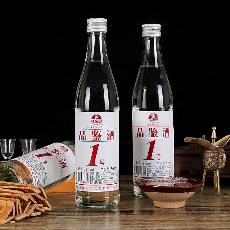 【39.9包邮】九龙潭 品鉴酒一号优级酒质52度浓香型 500mL*6瓶