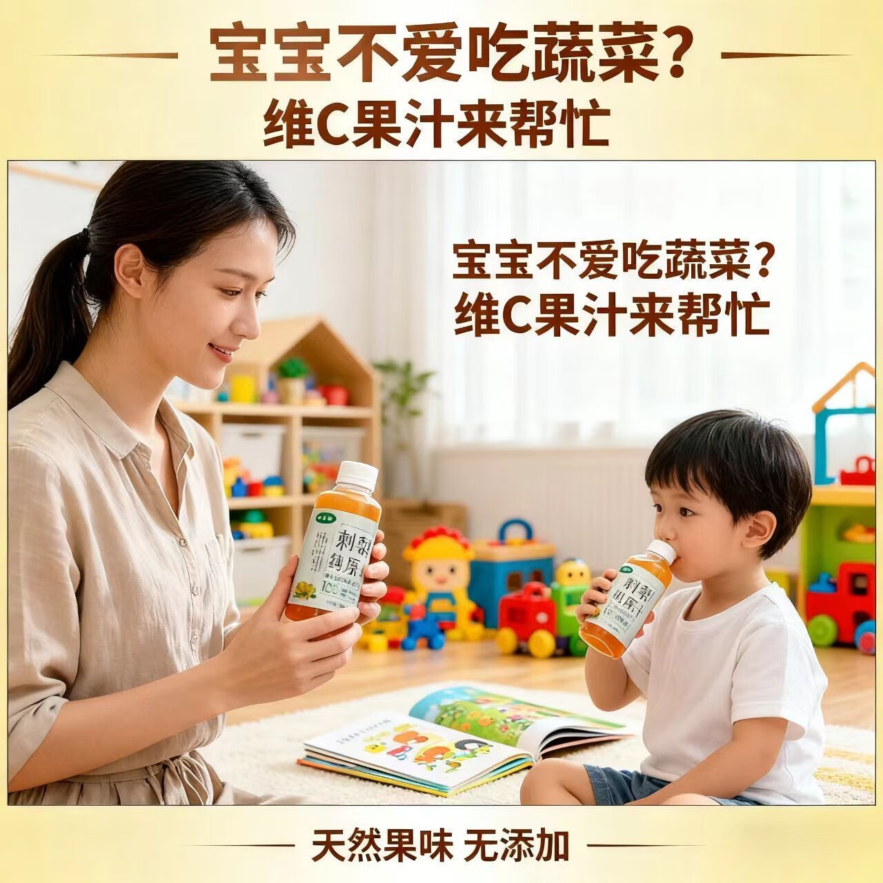 果夫派原浆刺梨汁贵州特产伴手礼深山里的刺梨纯汁一滴水都不加鲜榨原浆 200ml*6瓶