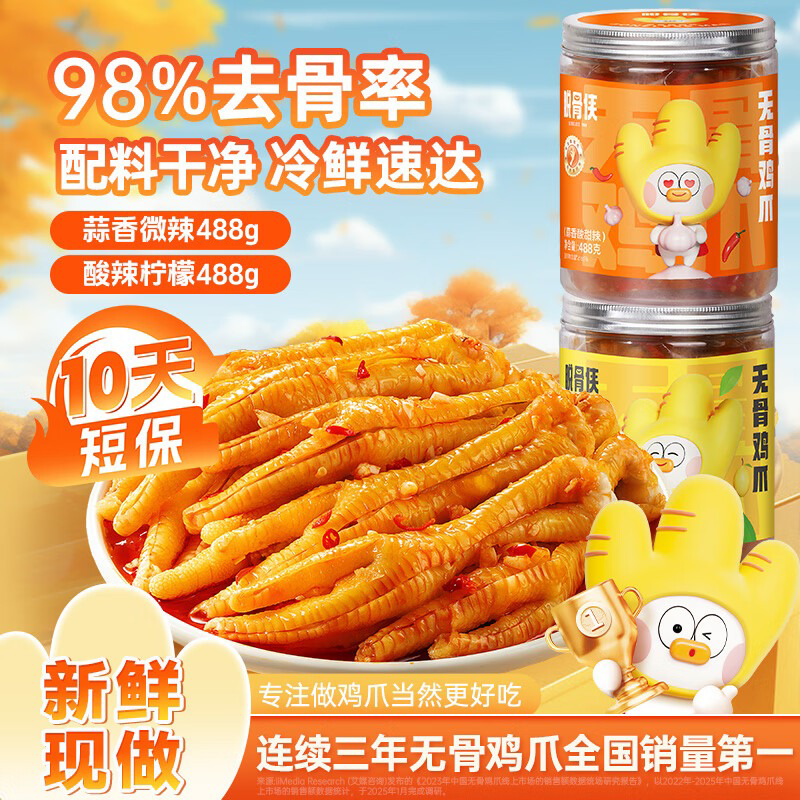 �ѹ����޹Ǽ�צ488g*2����΢��ȥ�Ƿ�צ���Ž�����������Ƥ��ζԴͷֱ�� 27.29Ԫ