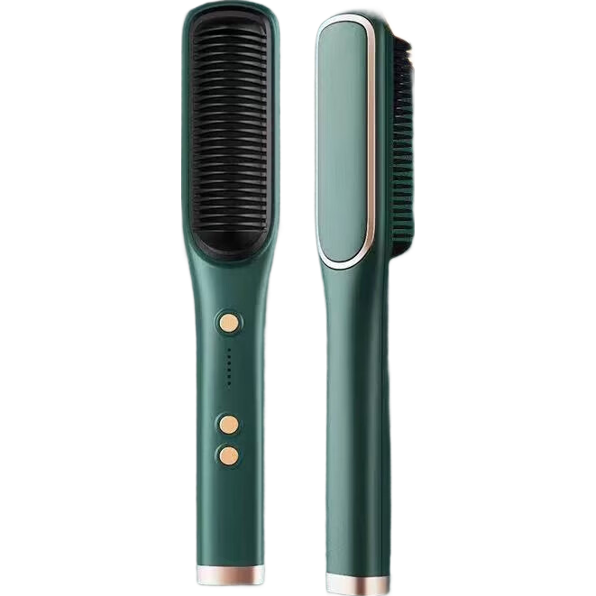 负离子直发器直发梳发卷发两用卷发梳懒人卷发棒高颅顶神器 白色-国标(负离子)