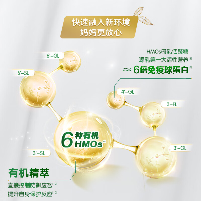 伊利金领冠塞纳牧有机A2β-酪蛋白奶粉4段(3-6岁)800g