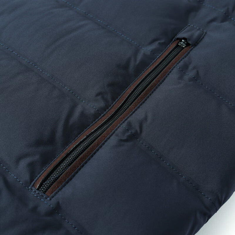 MAYOR男装藏青色立领针织袖白鹅绒羽绒服 藏青 XL 180/100A(52A)