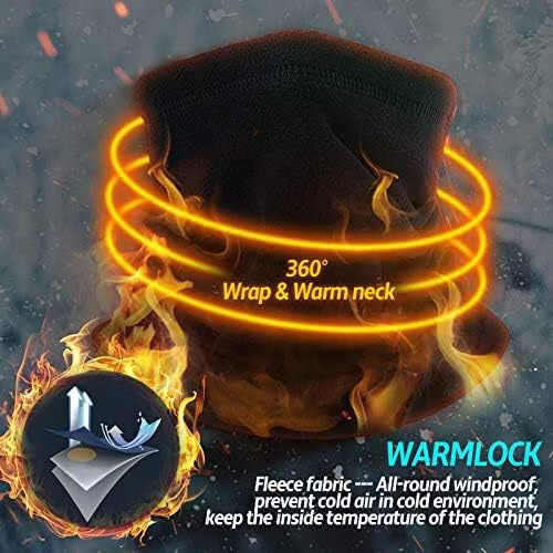 冬季男女户外运动抓绒围脖骑行面罩防风围脖摇粒绒帽子 藏青色（单层）15 25*30CM