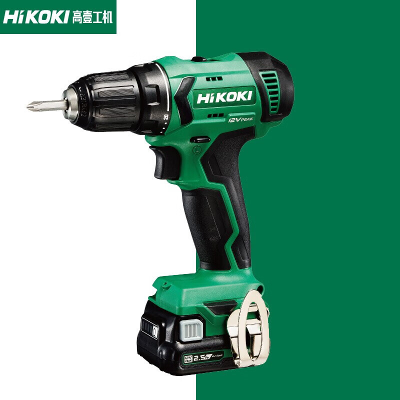 高壹工機（HiKOKI）簡約日立 鋰電鉆12V充電式手電鉆鉆電池鉆DS12DA 標配2電1充2.5AH