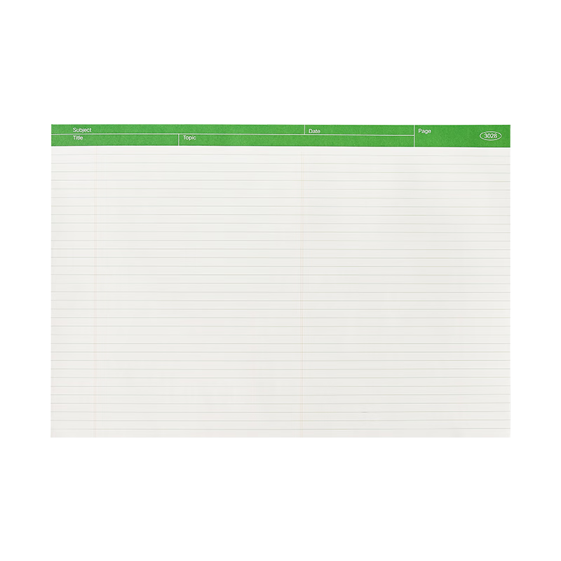 三年二班A3清新色系橫款高顏值拍紙本隨身便簽本可撕便簽紙記事本可替換小本子標簽筆記本清新黃