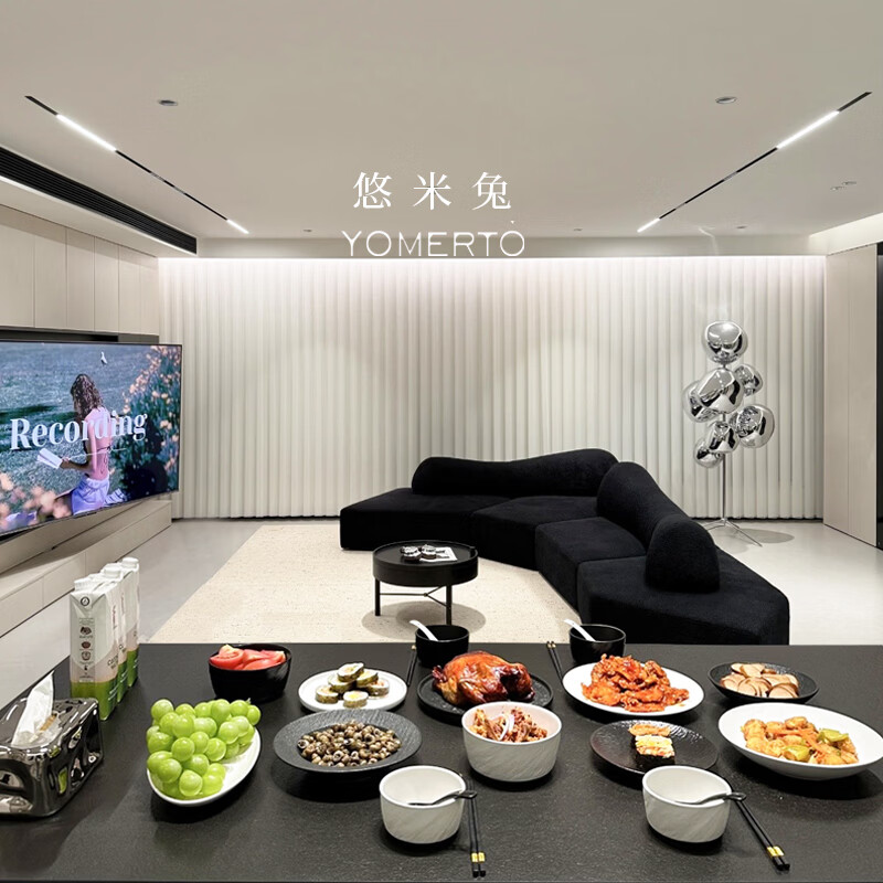 yomerto陶瓷饭碗家用2025新款特别好看的碗高级感餐具盘子碗套装汤碗面碗 12寸石纹鱼盘黑SP5954