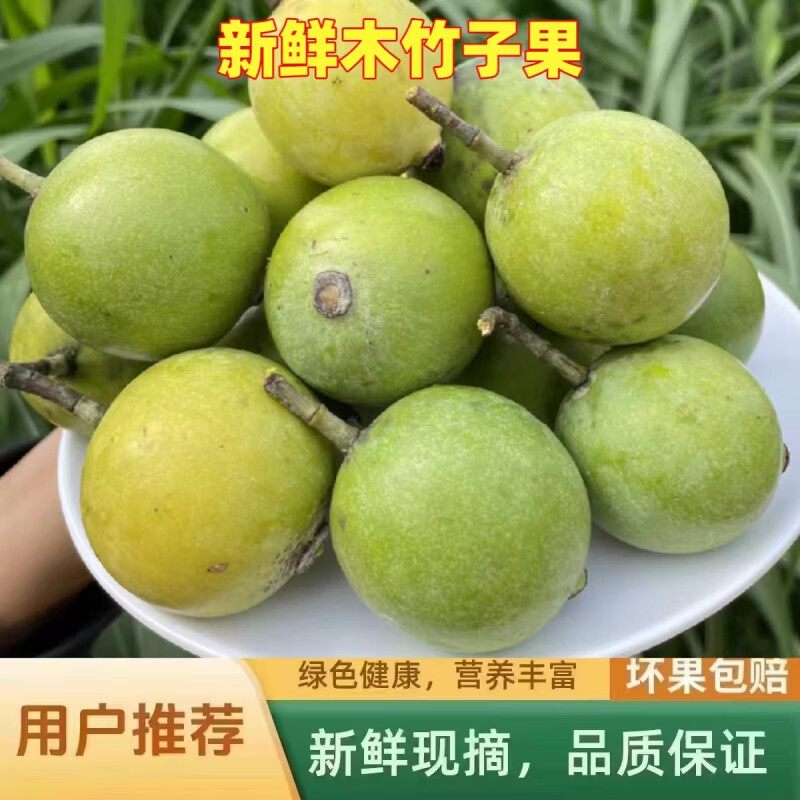胖东来同款广西木竹子果野生山竹黄牙果酸桐子竹节子黄牙果竹桔橘 1斤