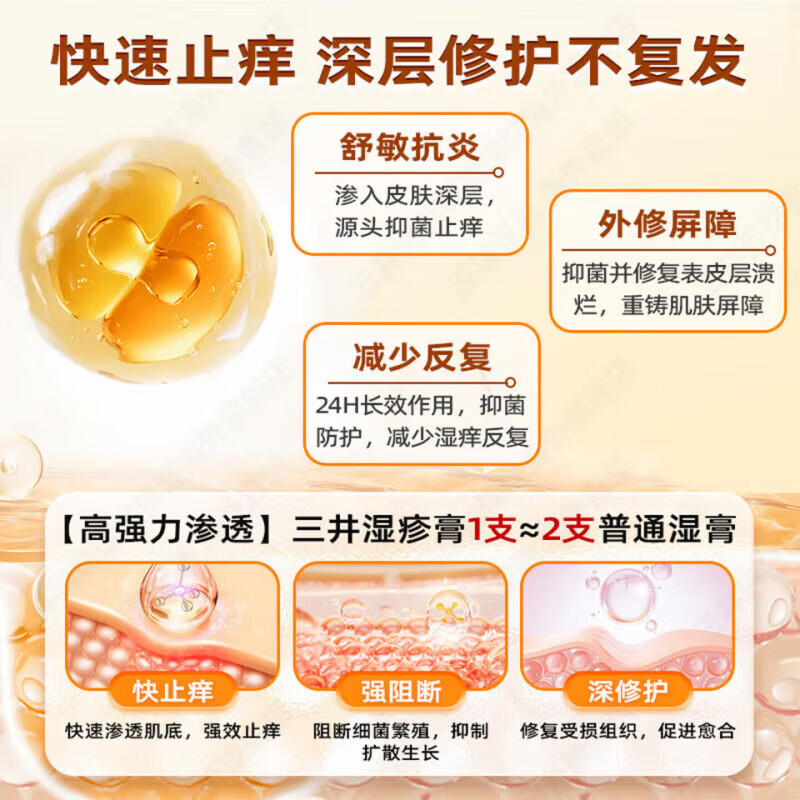 LQTMSZ氟芬那酸酸丁酯软膏布特10g2盒装20g抗皮肤过敏性瘙痒湿疹泛红 1支【见效装】 【京营大药房 京质保障】