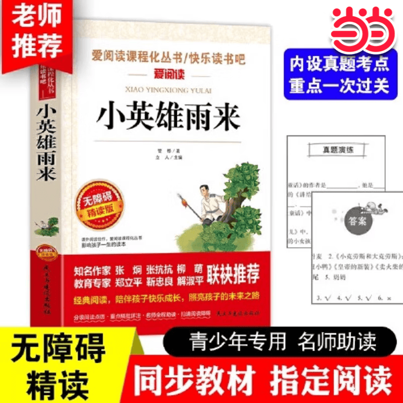 【当当 套装可选】快乐读书吧六年级上册下册 童年爱的教育小英雄雨来尼尔斯骑鹅旅行记鲁滨逊漂流记汤姆·索亚历险记语文课外书经典书目正版完整版高尔基快乐读书吧6上小学寒暑假阅读书籍老师推荐 【六上单本】小