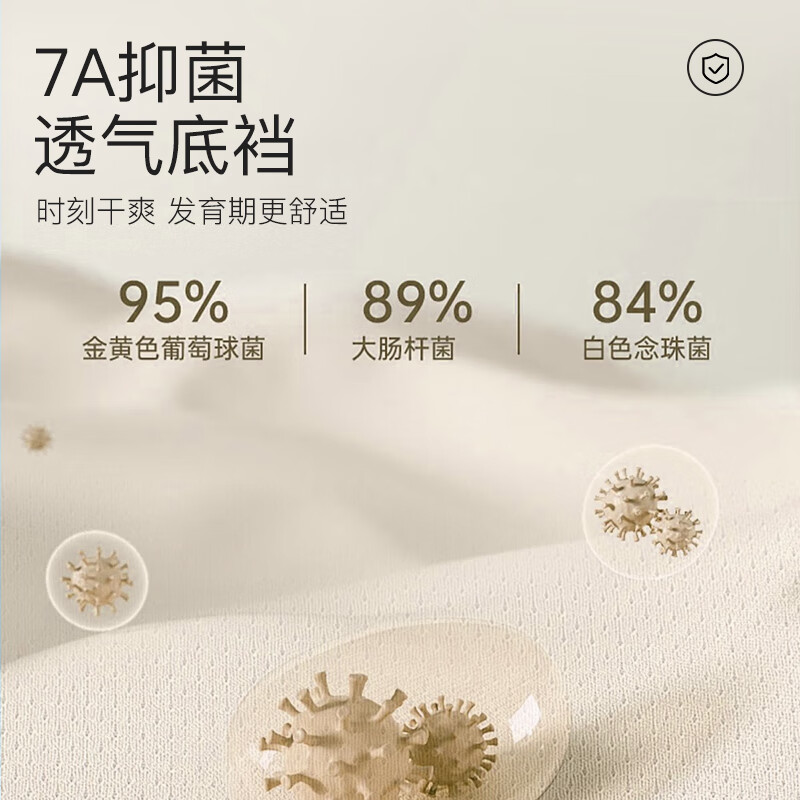 都市丽人鸿运本命年红色内裤女7A全棉抑菌底档柔软舒适高弹无痕中腰短裤 红色1号+红色2号+红色3号 3条 L 建议【90-110】