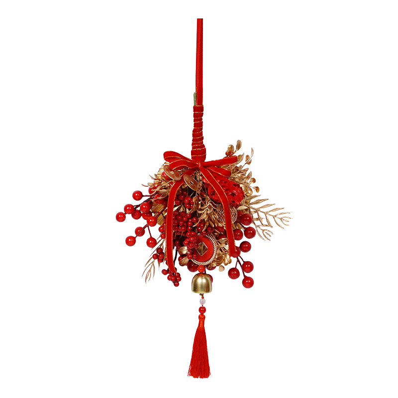 京东鲜花 新年装饰年宵花红果挂件春节过年马年装饰2026氛围布置