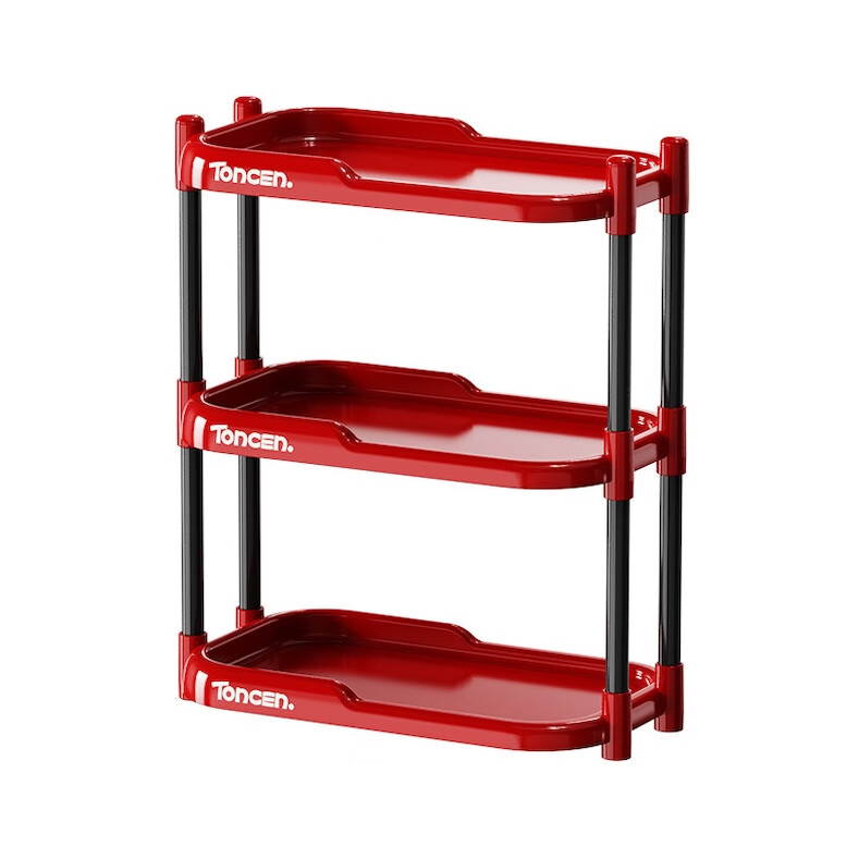 桌面置物架台面办公桌收纳多功能架子书桌收纳架办公室桌上杂物架 桌面置物架-二层绿