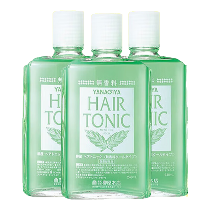 柳屋生發(fā)液發(fā)根營(yíng)養(yǎng)液240ml護(hù)發(fā)精華防脫發(fā)男女用滋養(yǎng)頭皮平衡油脂 無(wú)香240ml*3瓶（嚴(yán)重脫發(fā)拍6瓶）