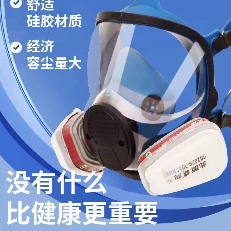 通用防毒面具军事核辐射工级烟尘烟雾核辐射核物资核战【面具升级款】 【面具升级款】全面具主体
