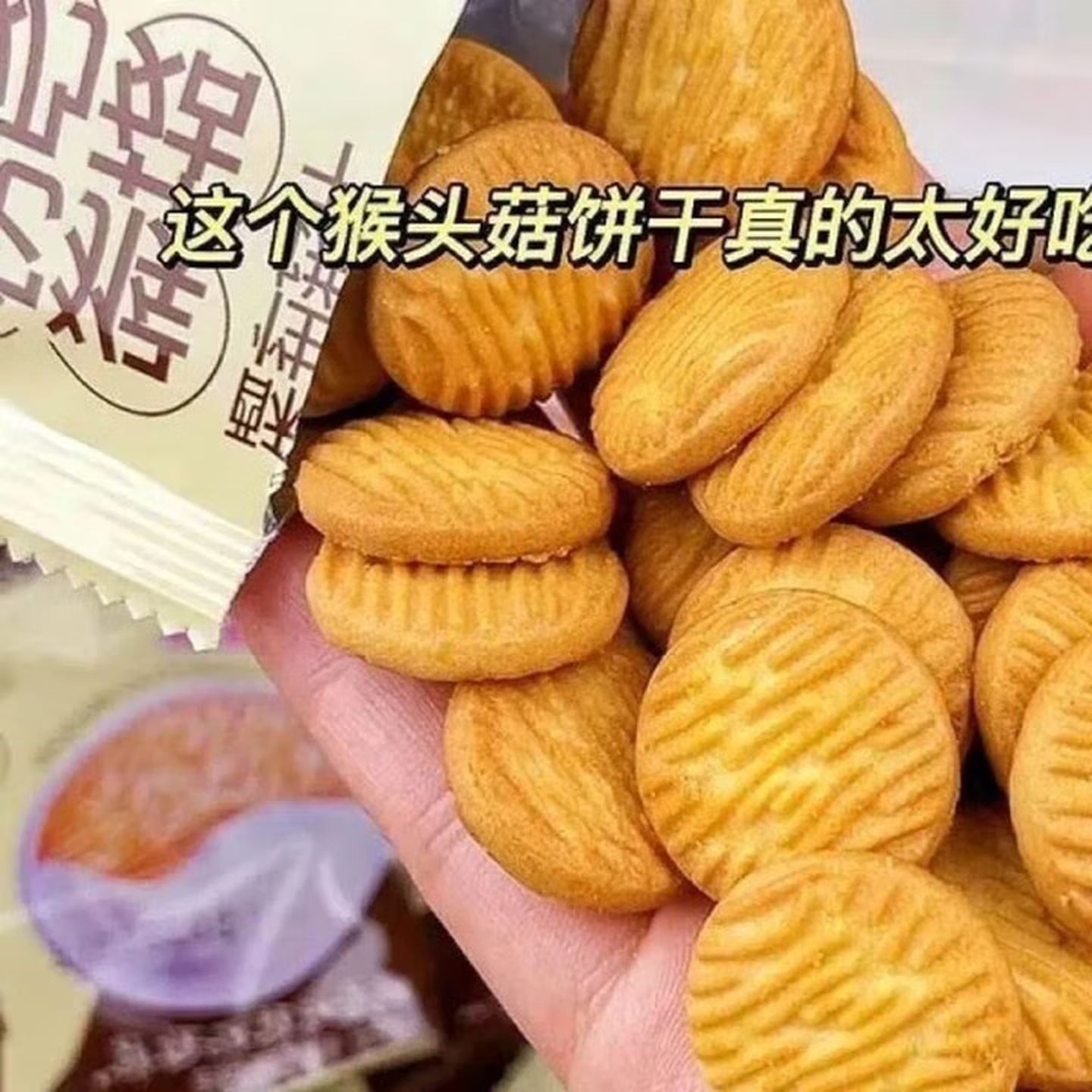 迷你猴头菇饼干网红早餐方便代餐独立办公室解馋方便食品休闲 60包