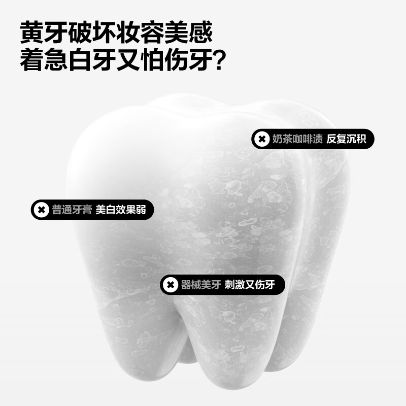 参半14h清新口气葡萄籽美白沸石抗牙结石牙膏专效亮白护龈去牙渍 【7天美白清新】沸石牙膏140g