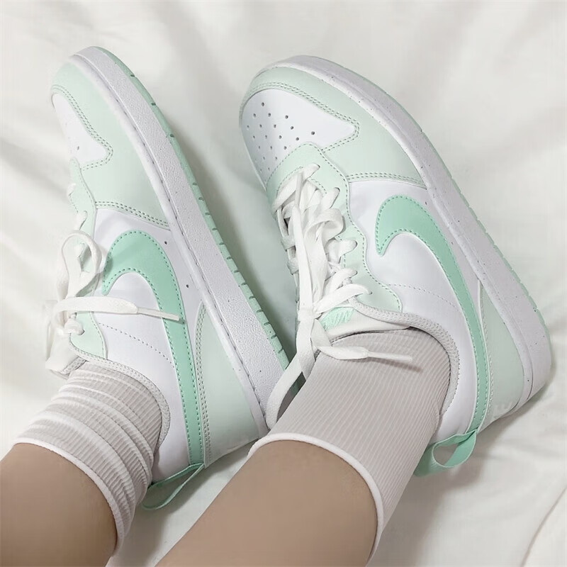 NIKE【滔搏】大童鞋COURT BOROUGH RECRAFT运动休闲鞋儿童板鞋小白鞋 FZ3539-100 37.5