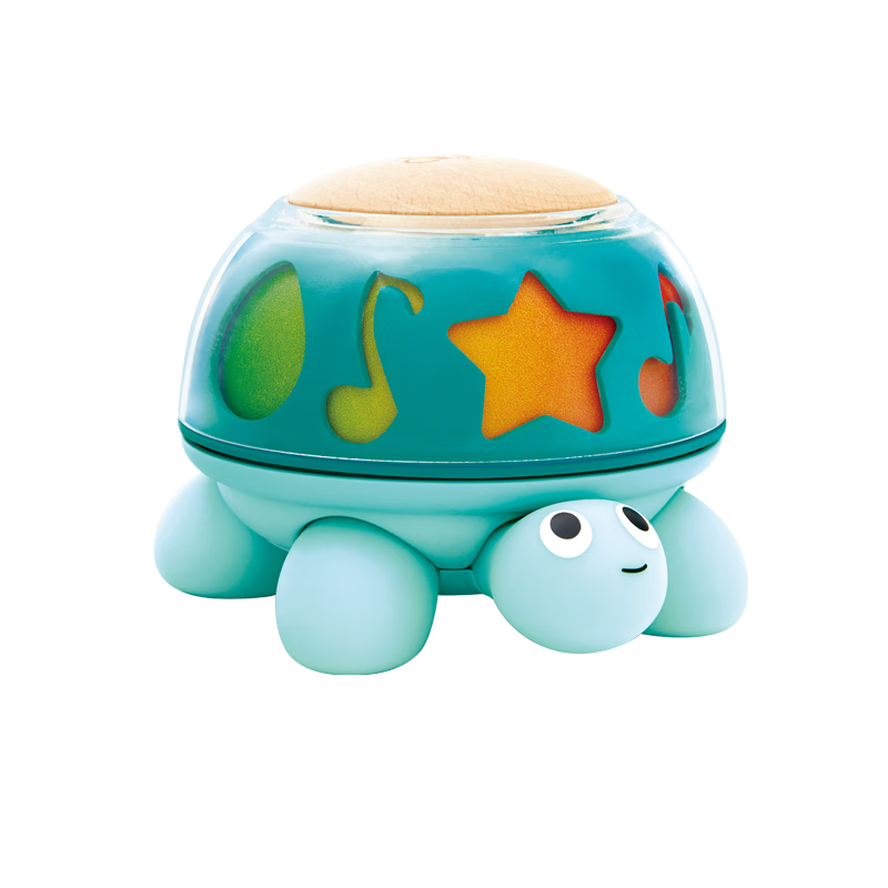 Hape(德國(guó))寶寶音樂玩具海龜柔和安撫音樂盒嬰幼兒生日禮物E0140