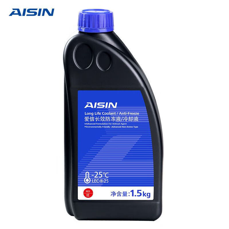 愛(ài)信防凍液 汽車(chē)水箱發(fā)動(dòng)機通用冷卻液水箱寶紅色綠色四季通用 1.5kg -25℃ 紅色 -25度