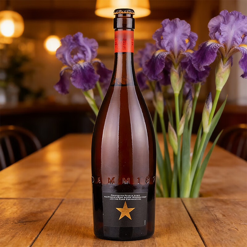 艾帝达姆西班牙进口大星啤酒精酿小麦白啤过节送礼 750mL 12瓶 【西班牙进口】