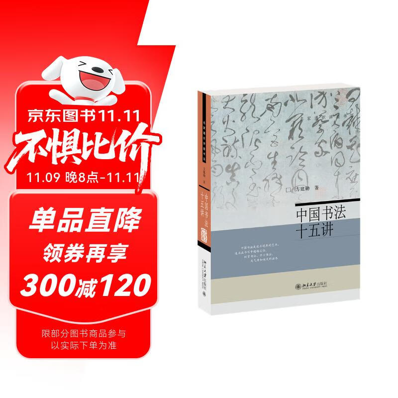 中国书法十五讲 书法家方建勋北大爆款书法课完整版 写给大众的中国书法通识课