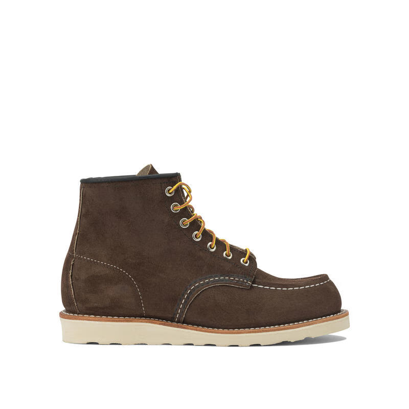 Red Wing FW25 轻奢 男士 8836 TOE 经典款莫卡辛绑带短靴 BROWN 20 | 8.5 US