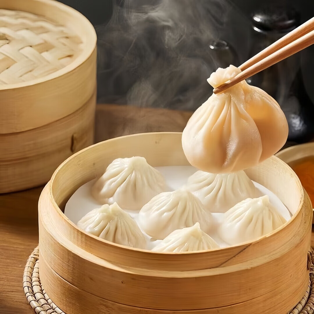 舌锦记灌汤包小笼包开封老字号早餐方便速食冷冻即食现包半成品速冻包子 4.8斤/共60只【200g*12袋】+纯棉蒸笼布1张