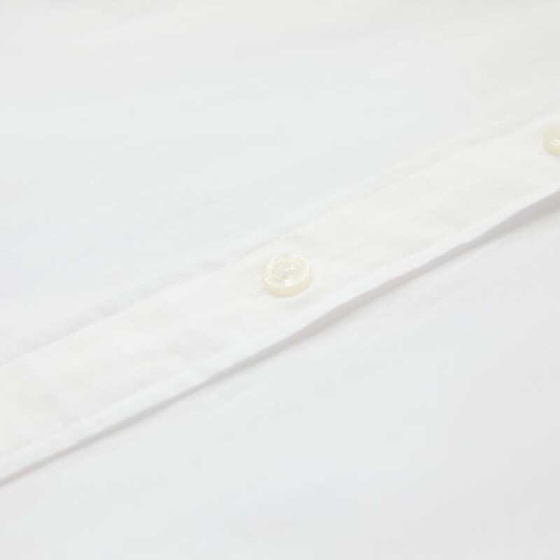 ELAND【100%棉】衣恋衬衫女单排扣宽松通勤长袖上衣2025秋季新款 象牙白/白色(39)Ivory S /160