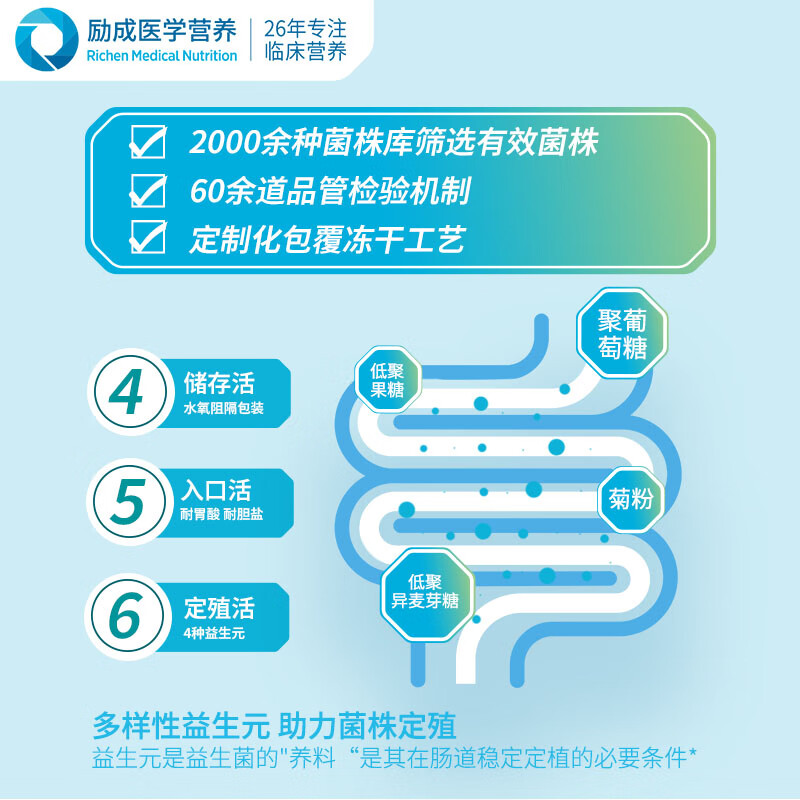力存维C益生菌2g*10支 粉剂柠檬味肠胃肠道有益菌群600亿活菌 2gx10条 益生菌 2g*10包 （1盒）