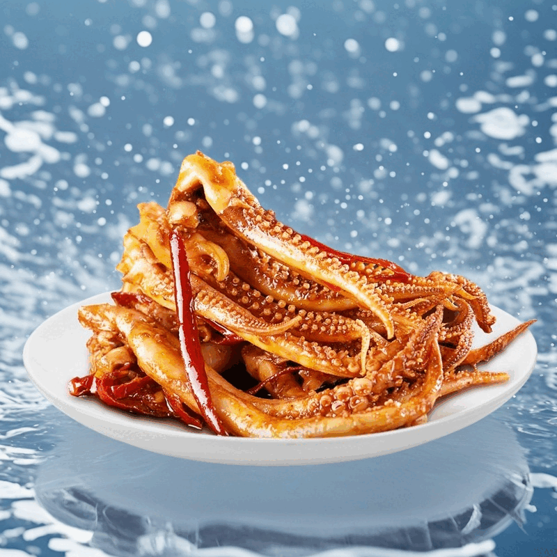 金磨坊深海香辣魷魚絲烤香辣零食貓耳魷魚條零食饞人味蕾零食即食 金磨坊15克1元裝丨香辣味丨深魚真魷魚絲 真魷魚買4包+送4包到手8包