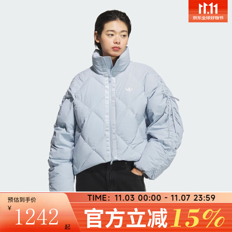 阿迪达斯 （adidas）三叶草女子BOW COM DOWN运动休闲羽绒服KC2612 KC2612 XXS